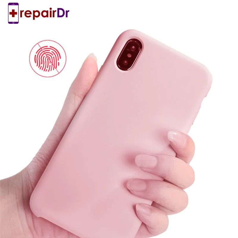 Оригинальный силиконовый чехол для iPhone X XR XS Max жидкий резиновый 7 8 Plus 6s