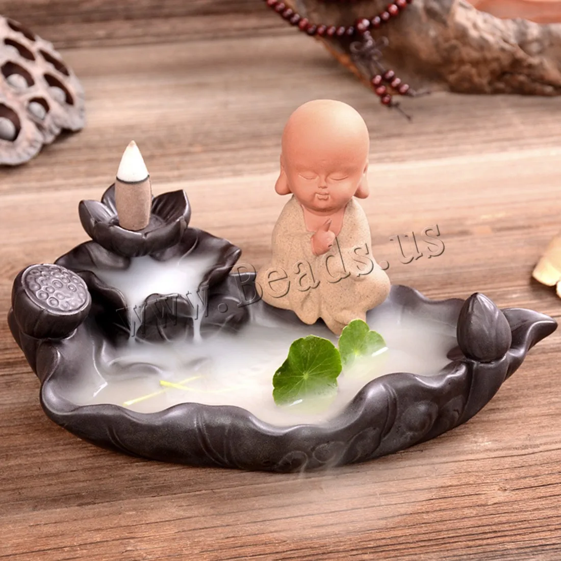 Креативный держатель для благовоний керамический Лотос курильница с обратным