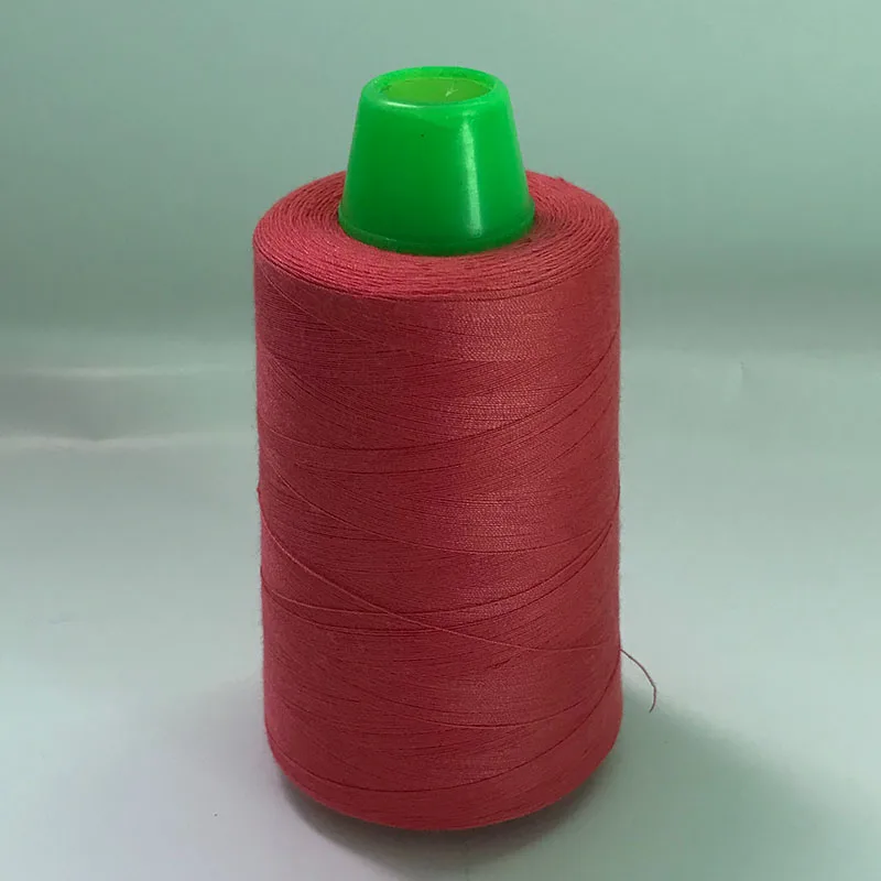 Высококачественная многоцветная машинное шитье нить 3000 ярдов красная бордовая