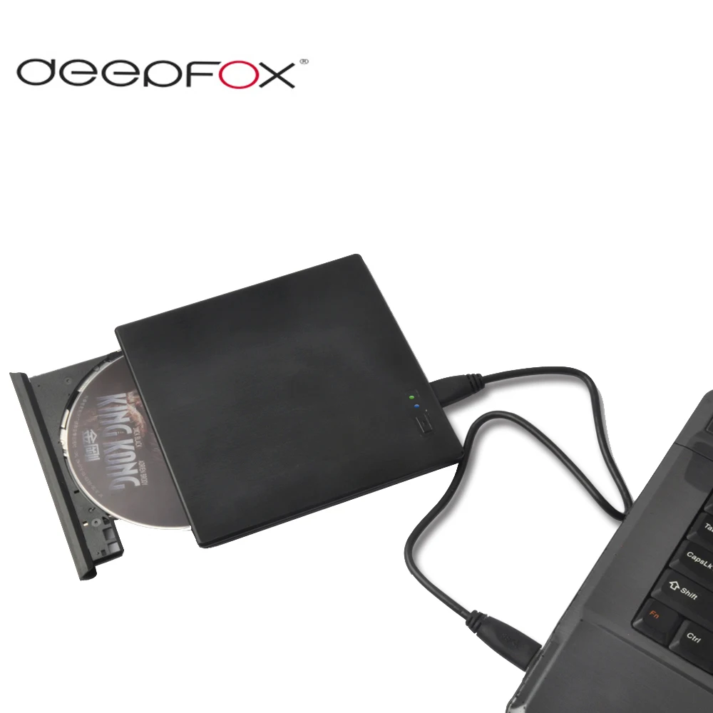 

Внешний оптический привод Deepfox, USB 3,0, для Windows 7/8, 1/10, Linux
