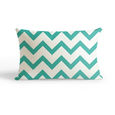 J 30x50cm Нордическая зеленая Геометрическая Подушка Обложка английские животные наволочка домашняя декоративная подушка льняная наволочка диванная подушка - Цвет: J 30x50cm