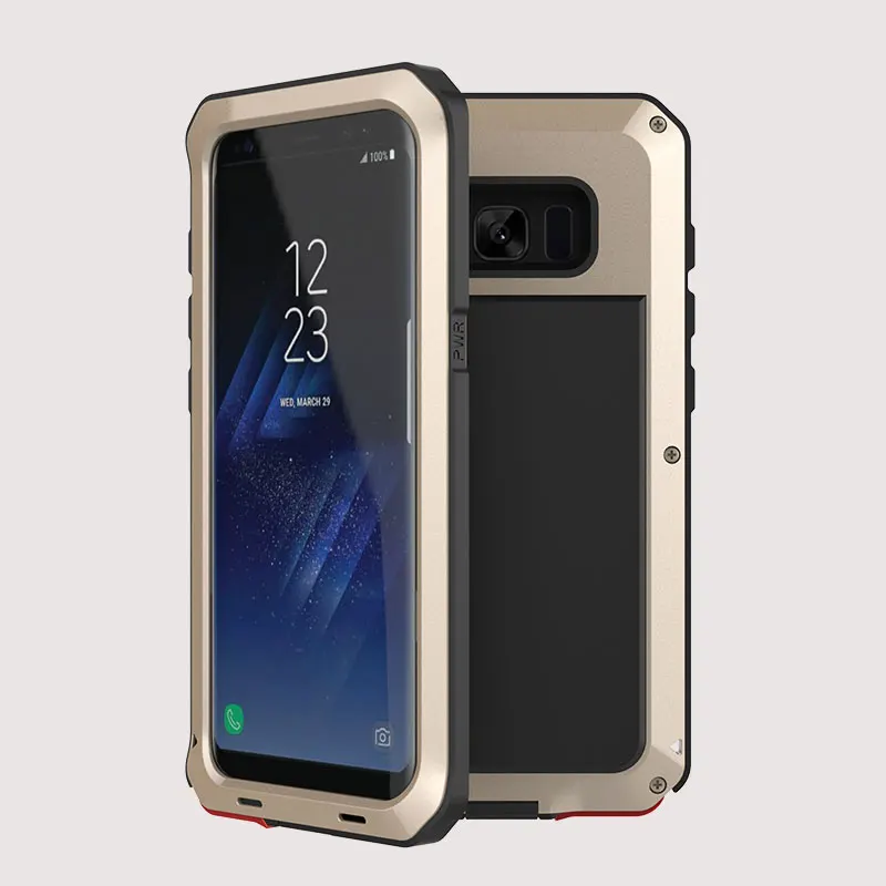 AKASO Heavy Duty Protection Luxury Doom Armor Shock Metal Aluminum cell phone case For Samsung Galaxy S8 Plus | Мобильные телефоны