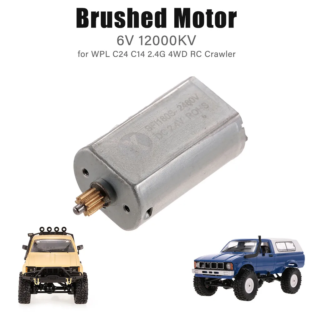 Радиоуправляемый автомобиль 6V 12000KV щеточный мотор для WPL C24 C14 2 4G 4WD