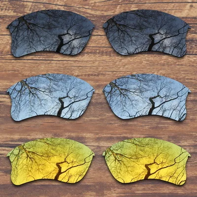 Black.Silver.Gold ToughAsNails поляризованные Сменные линзы для солнцезащитных очков Оукли Flak Jacket XLJ-несколько вариантов - Цвет линз: Black.Silver.Gold