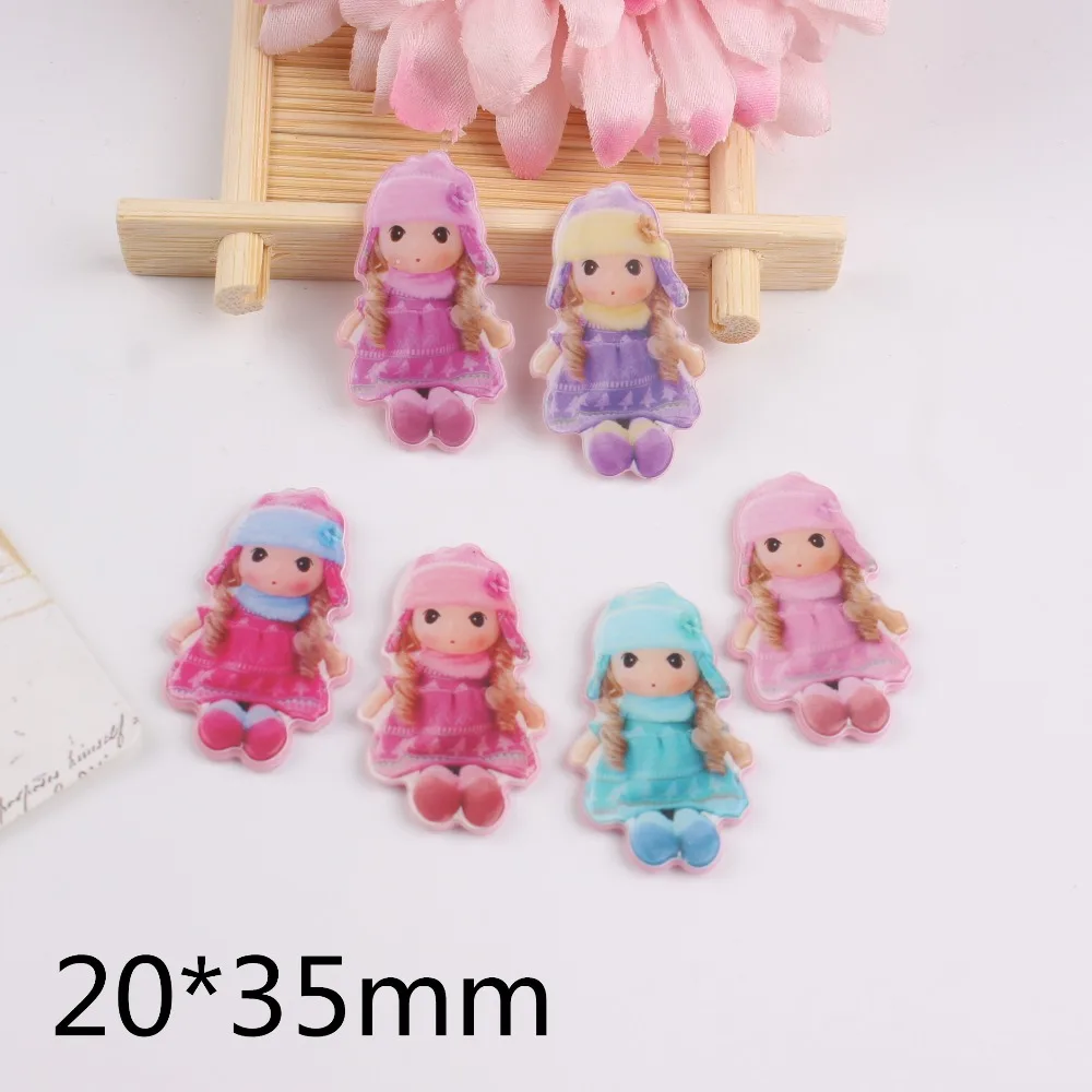 10 шт./лот kawaii плоские каучуковые куклы для младенцев с плоской задней частью