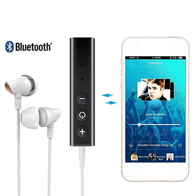 Мини Спорт Aux 3,5 мм разъем Bluetooth 4,2 приемник беспроводной адаптер аудио автомобильный комплект свободные руки для наушников динамик музыка стерео