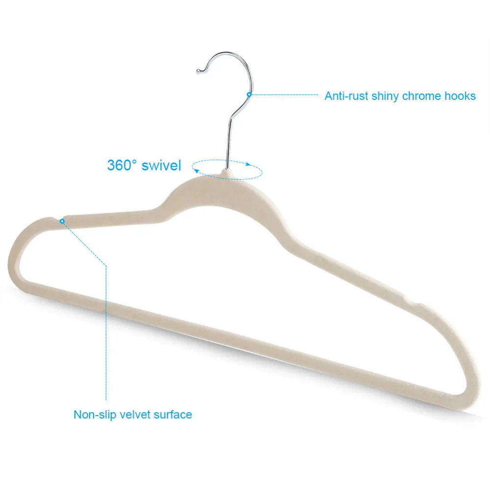 20 шт./компл. Вешалки крюк с нескользящей подошвой для пар комплект одежды из