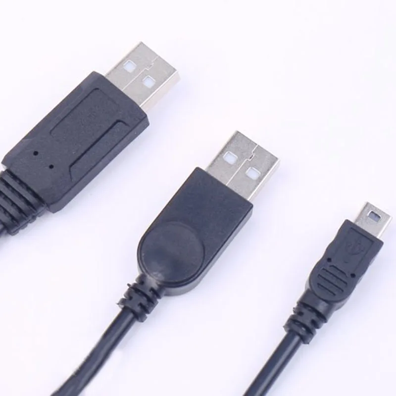 USB2.0 USB 2 0 двойной A Тип 2A штекер к мини 5 контактный Y образный кабель 7 м 70 см фута