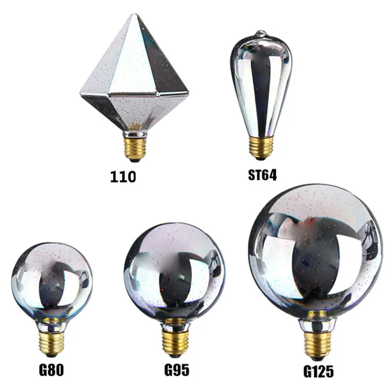 Светодиодные 3D Декоративные лампы E27 85 265 в RGB лампа A60/ST64/G80/G95/G125|Светодиодные и