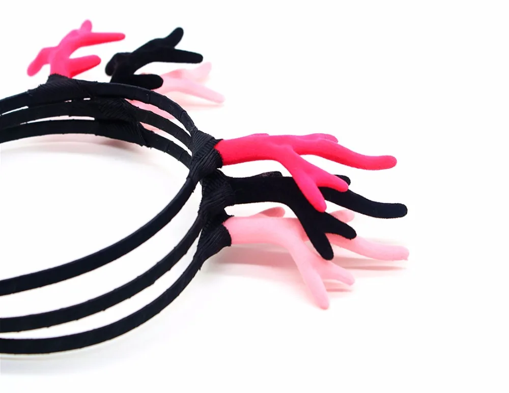 

Christmas Headwear 3 Style Christmas Reindeer Deer Antler Headband Women Hair Hoop Children Costume Party Decoration