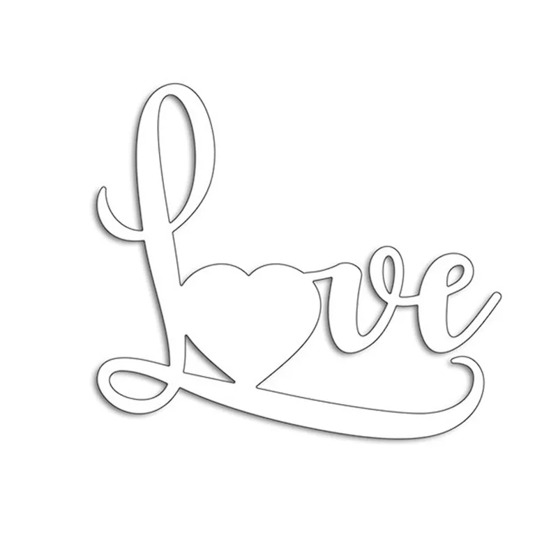 

Love WordArt Metal Cutting Dies Stencils for Scrapbooking Embossing Die Cards Making Paper Craft Decoration New 2019