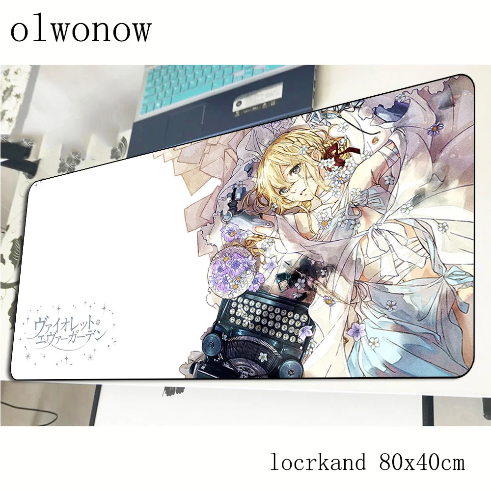 violet evergarden mousepad gamer Birthday 800x400x2mm gaming mouse pad present notebook pc accessories padmouse ergonomic mat