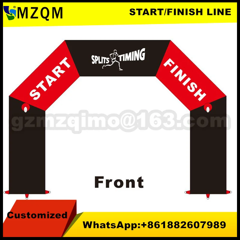 

4.8m Long start/finsih archway for race events inflatable arch finish line for decoration and advertisement and blower