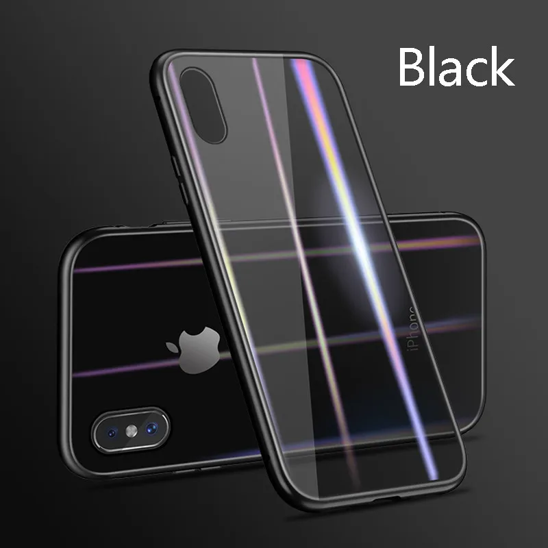 Albb Magnetic Back Phone Case for IPhoneX 8 7 6splus Clear Tempered Glass Built Magnet IPhone XR XS MAX Protective |