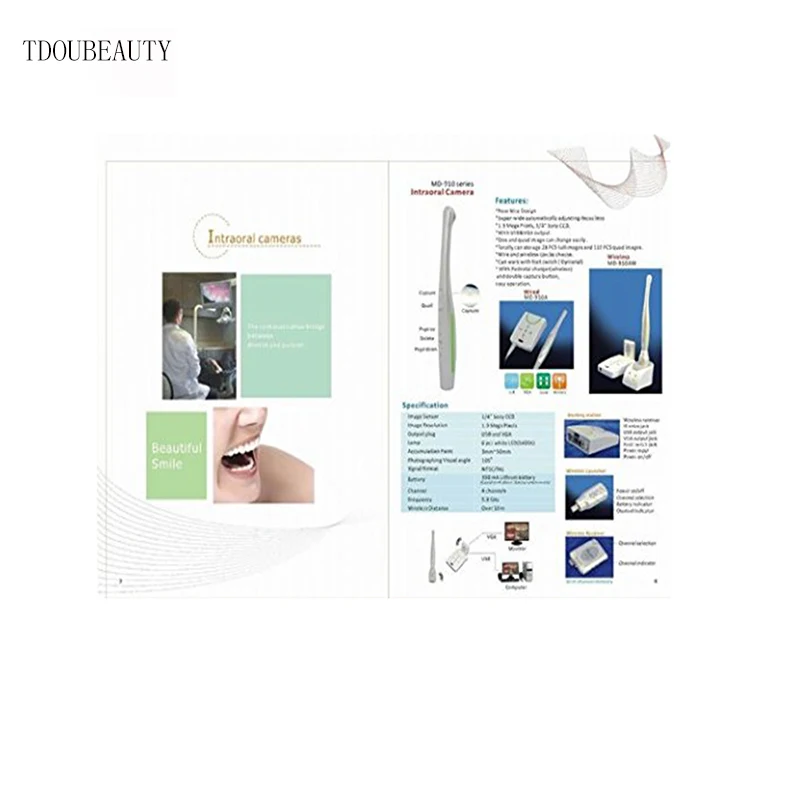 TDOUBEAUTY 1.3 Мега Пикселей Беспроводной VGA/USB 2 Выход Стоматологическая Интраоральной