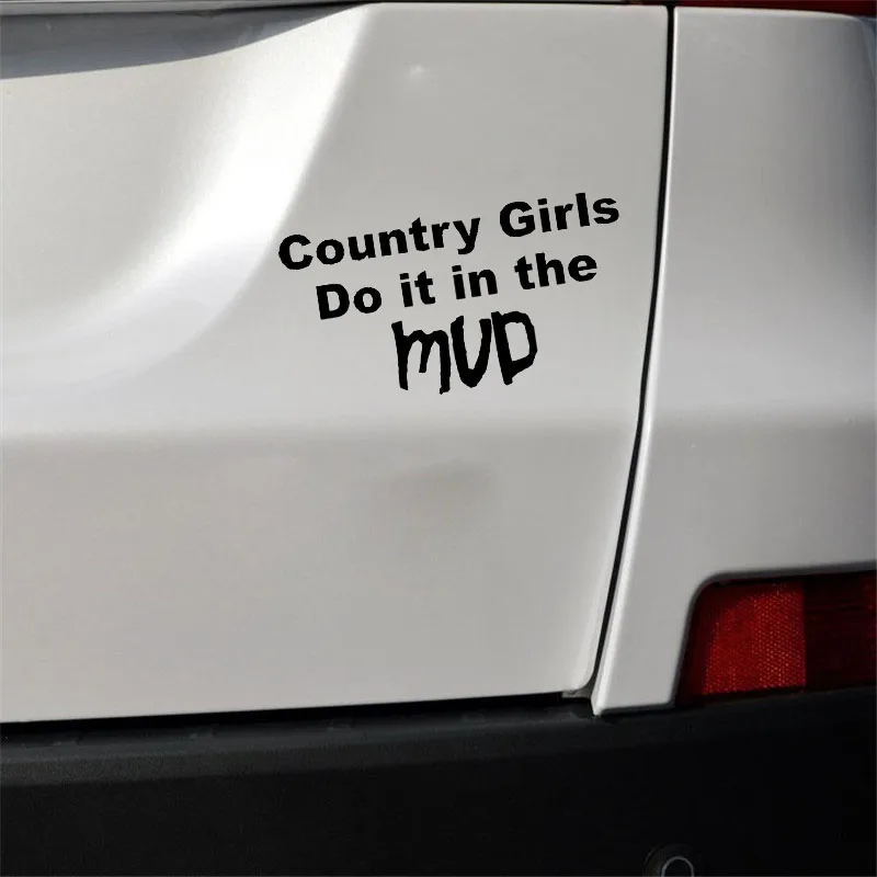 YJZT 12 4*6 6 см деревенские девушки делают это в MVP автомобильные наклейки с надписью