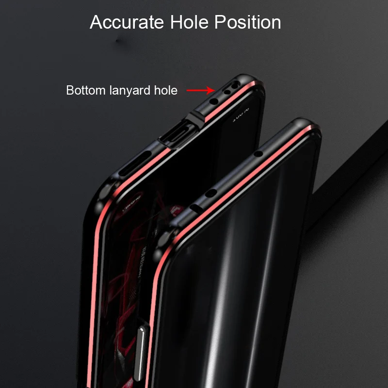 Anti-fall Metal Frame PC hard Back cover For Nubia Red Magic 3 case Aluminum Alloy coque Bumper | Мобильные телефоны и