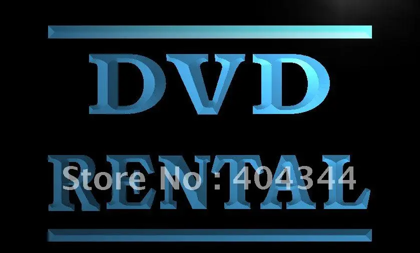

LB412-прокатный магазин DVD, светодиодная неоновая световая вывеска, поделки для домашнего декора