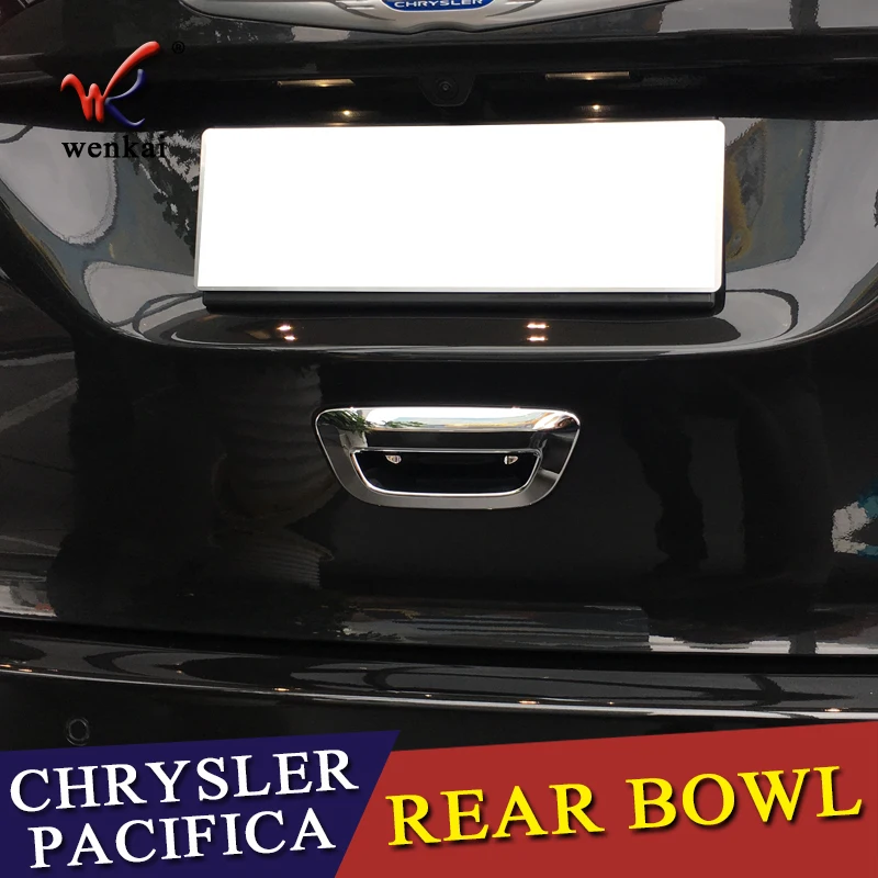 WENKAI автомобильный Стайлинг автомобиля задняя дверь Чаша отделка ABS Chrome Chrysler Pacifica аксессуары