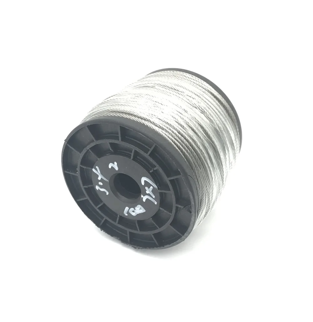 100 м/лот 2 мм высокопрочный трос из нержавеющей стали диаметр растяжения 7x7