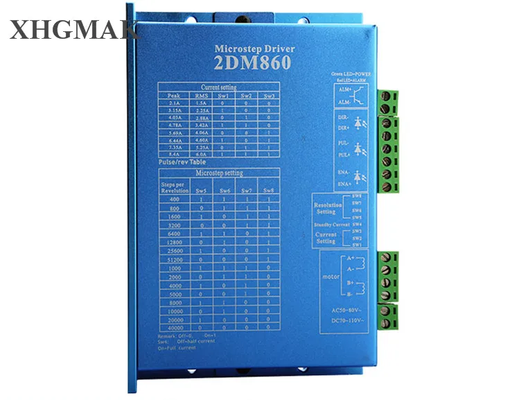 JMC 2 фазный шаговый драйвер 2DM860 использование для ЧПУ маршрутизатор последняя