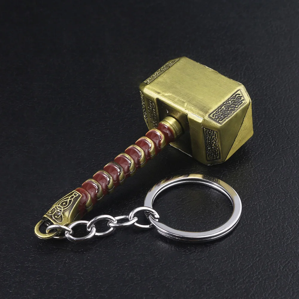 SG Marve l Thor's Hammer брелок вращение Мстители Брелки Человек-паук Железный человек танос Капитан Америка Llavero автомобильный брелок ювелирные изделия