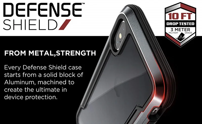Х-Дориа обороны DropShield чехол для iPhone XR XS Max крышка военная Униформа класс падение