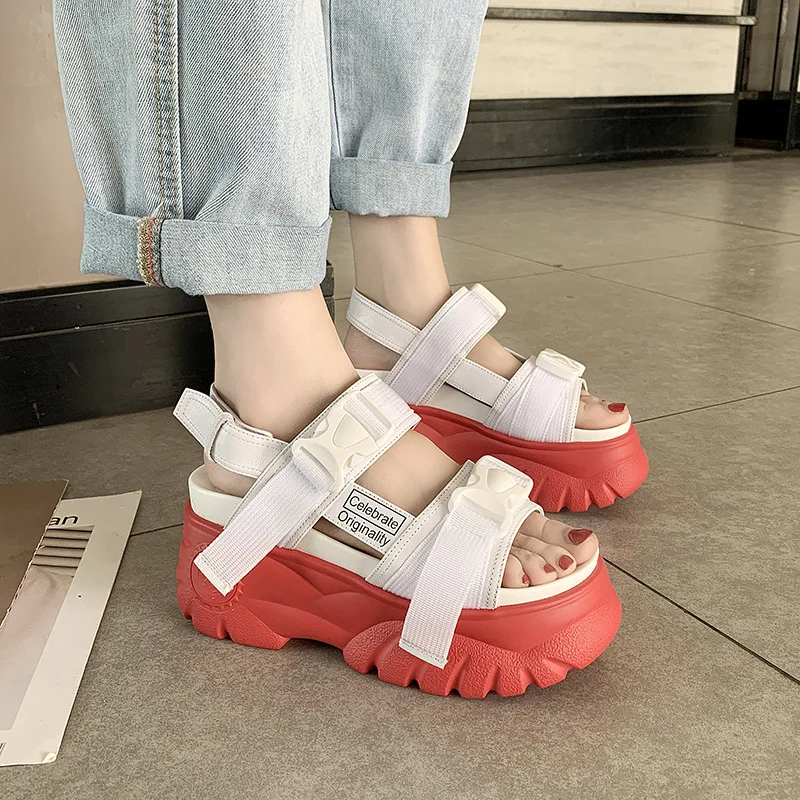 XDA/Новинка летние женские повседневные сандалии на плоской подошве женская