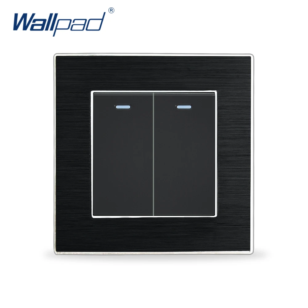 2 местный промежуточный переключатель 3 Way переключатели Wallpad люксовый настенный