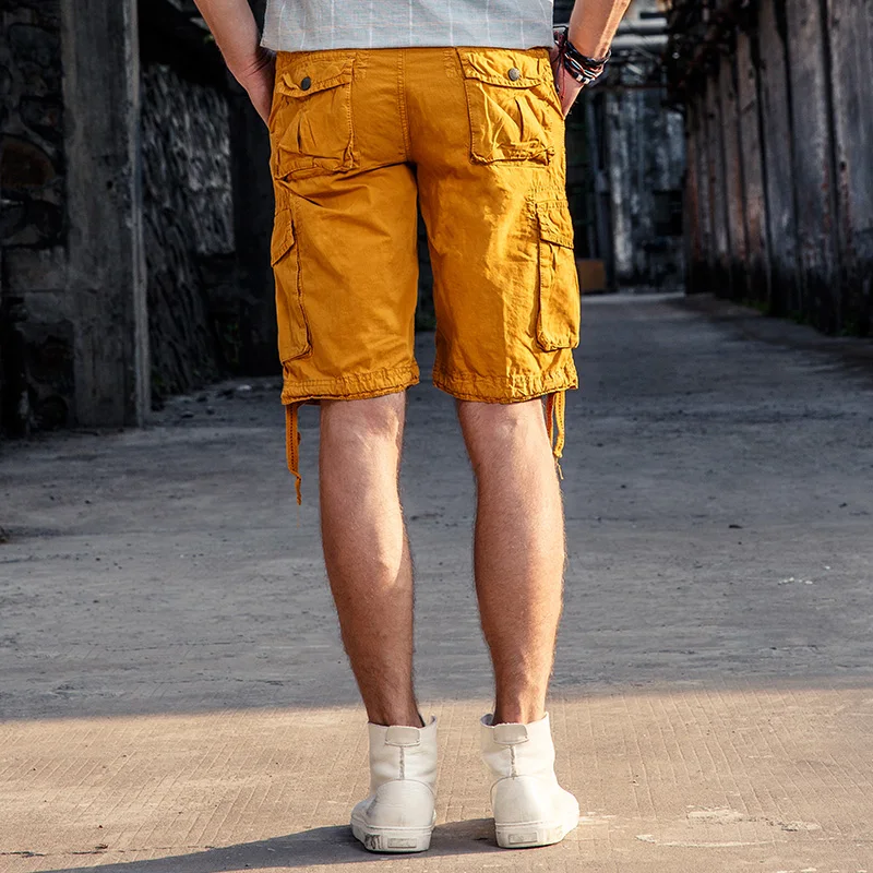 2021 новые мужские летние военные карго шорты капри армейский Стиль Мульти Карманы