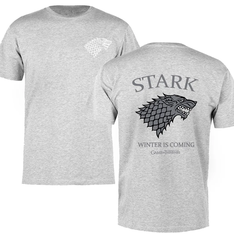 Горячая Распродажа, Игра престолов, Мужская футболка, дом Старк, футболка с буквами, зима, скоро, Мужская футболка, лето, хлопок, топы, футболки