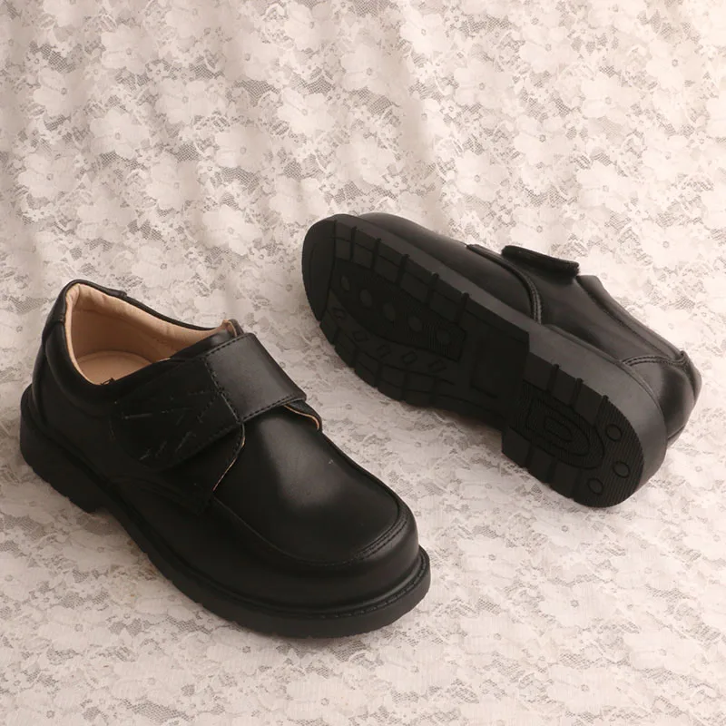 

New Boys Wedding Leather Shoes for Kids Student School Shoes Flat Children Oxford Black Dress Party Banquet Shoes