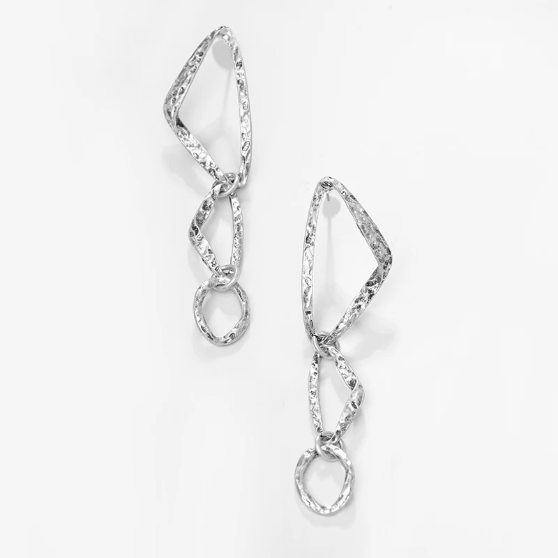 Женские винтажные треугольные серьги длинные висячие из сплава в богемном стиле