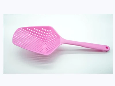 Pink 1 шт Совок Дуршлаг шумовки нетоксичный прочный столовая кухня Аксессуары ситечко кухонные инструменты - Цвет: Pink