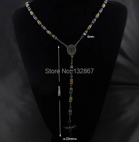 Браслет унисекс из нержавеющей стали шириной 6 мм с крестом 28 + 4 5 дюйма бриллиант