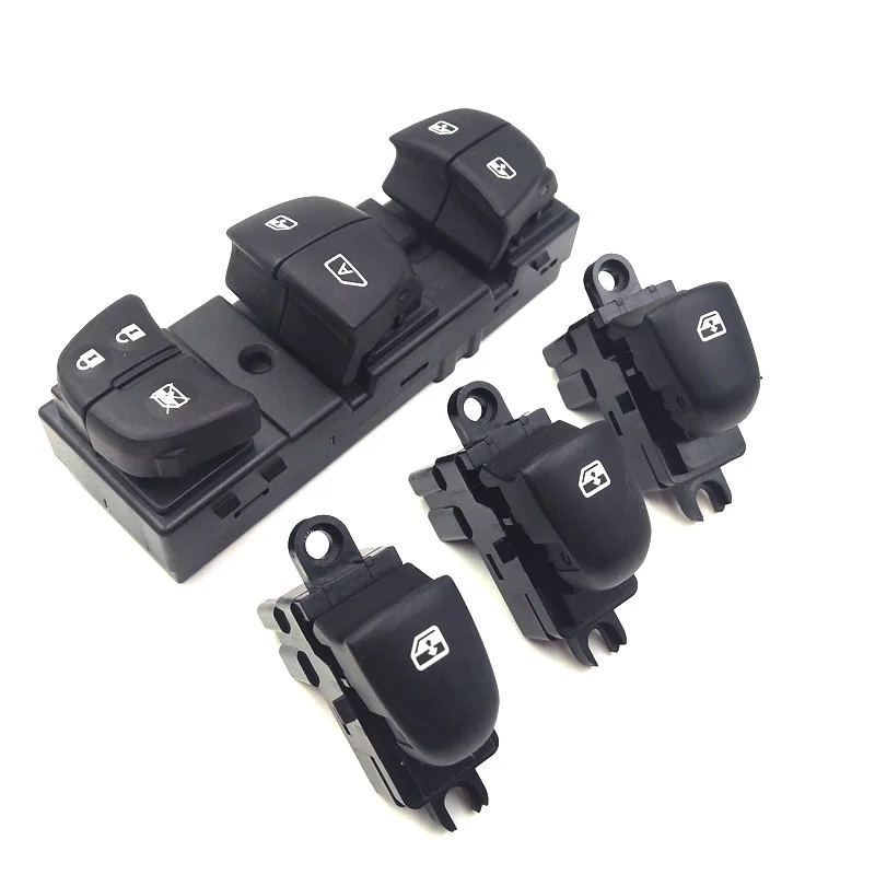 4 X window switch Автоматический переключатель стеклоподъемников/единый переключатель подъемников окон для Nissan Qashqai/Altima/Sylphy/Tiida/X-Trail - Цвет: 4 X window switch