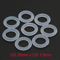 od 28mm x cs 1 5mm vmq pvmq silicone rubber translucent o ring o ring oring seal gasket
