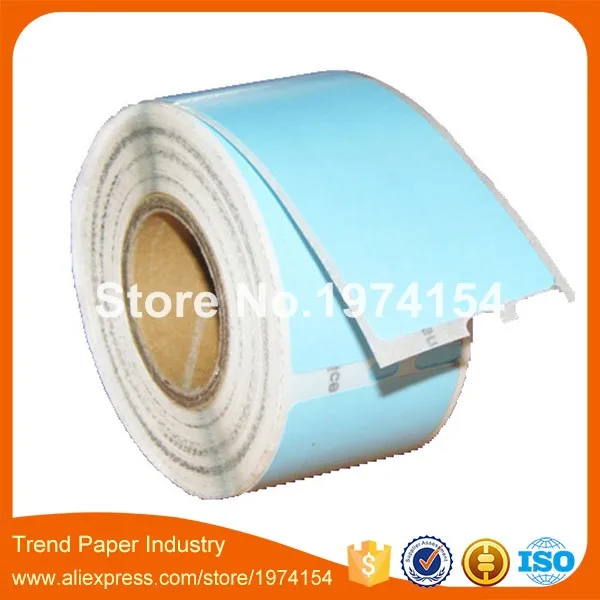 500 x Совместимость с DYMO 30341-1-1/8 &quotx 3-1/2&quot Синяя адресная Этикетка Термобумага