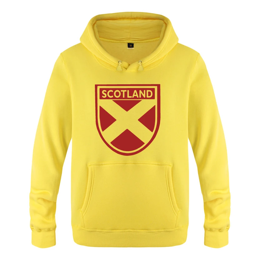 Мужские флисовые толстовки с капюшоном шотландским флагом | Мужская одежда