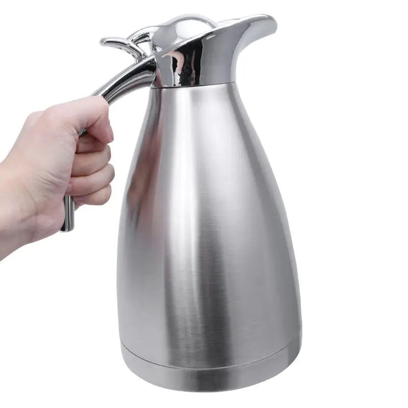 1 шт. 1.5l/2.0L нержавеющая сталь вакуумная изоляция горшок горячей воды чайник термо кувшин US = 1.5L/EU = 2L