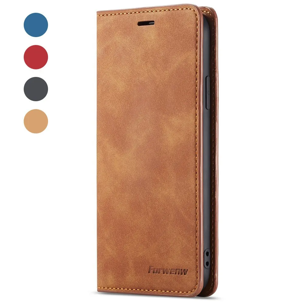 Brown L-FADNUT Ретро мягкий кожаный чехол-бумажник с подставкой для HUAWEI mate 20 Lite Pro P Smart P20 30 Lite Nova4e Pro деловая крышка - Цвет: Brown