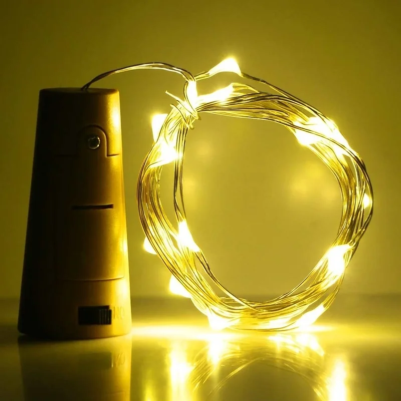 1 5 м 15Led бутылки вина Корк Spark Звездное строки свет лампы украшения | Лампы и