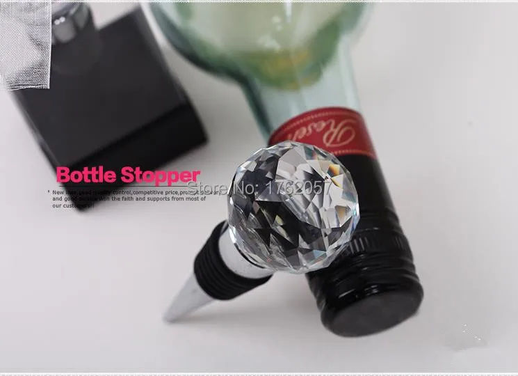 Подарок для гостей прозрачный хрустальный шар стопор бутылки вина самая низкая