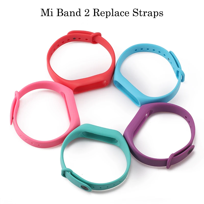 Силиконовый ремешок на запястье Xiaomi браслет для Band 2 Miband Mi защитная