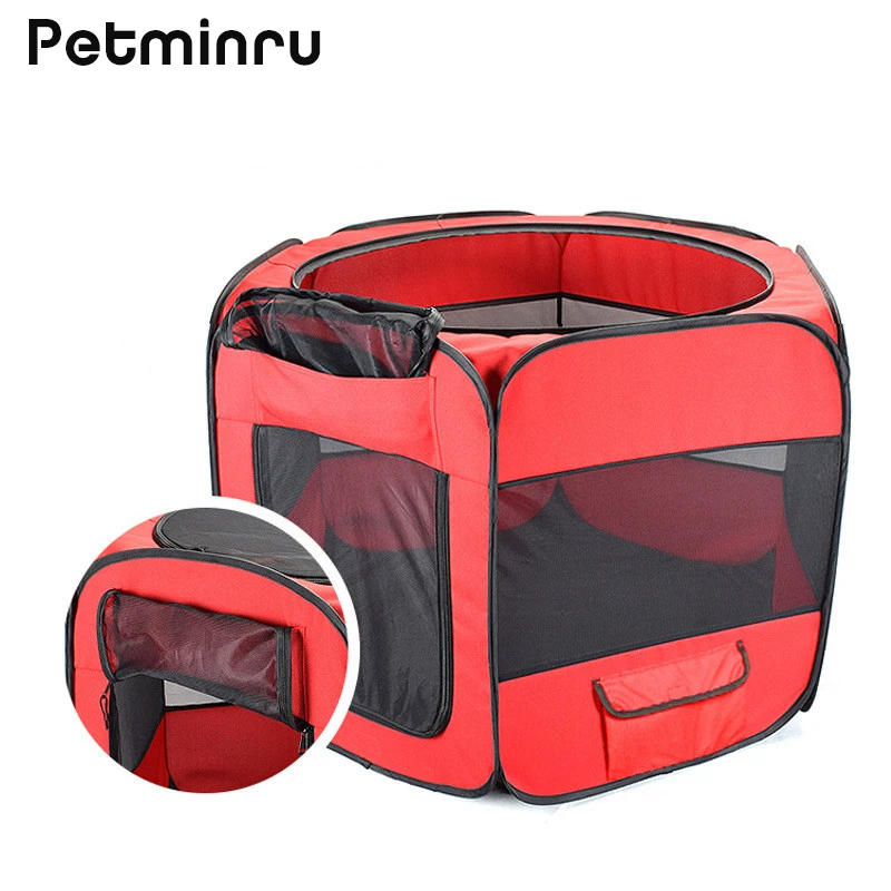 Petminru портативный домик для собак складная палатка-гнездо для домашних животных палатка для собак и кошек Щенячий питомник для путешествий Открытый водонепроницаемый забор для домашних животных