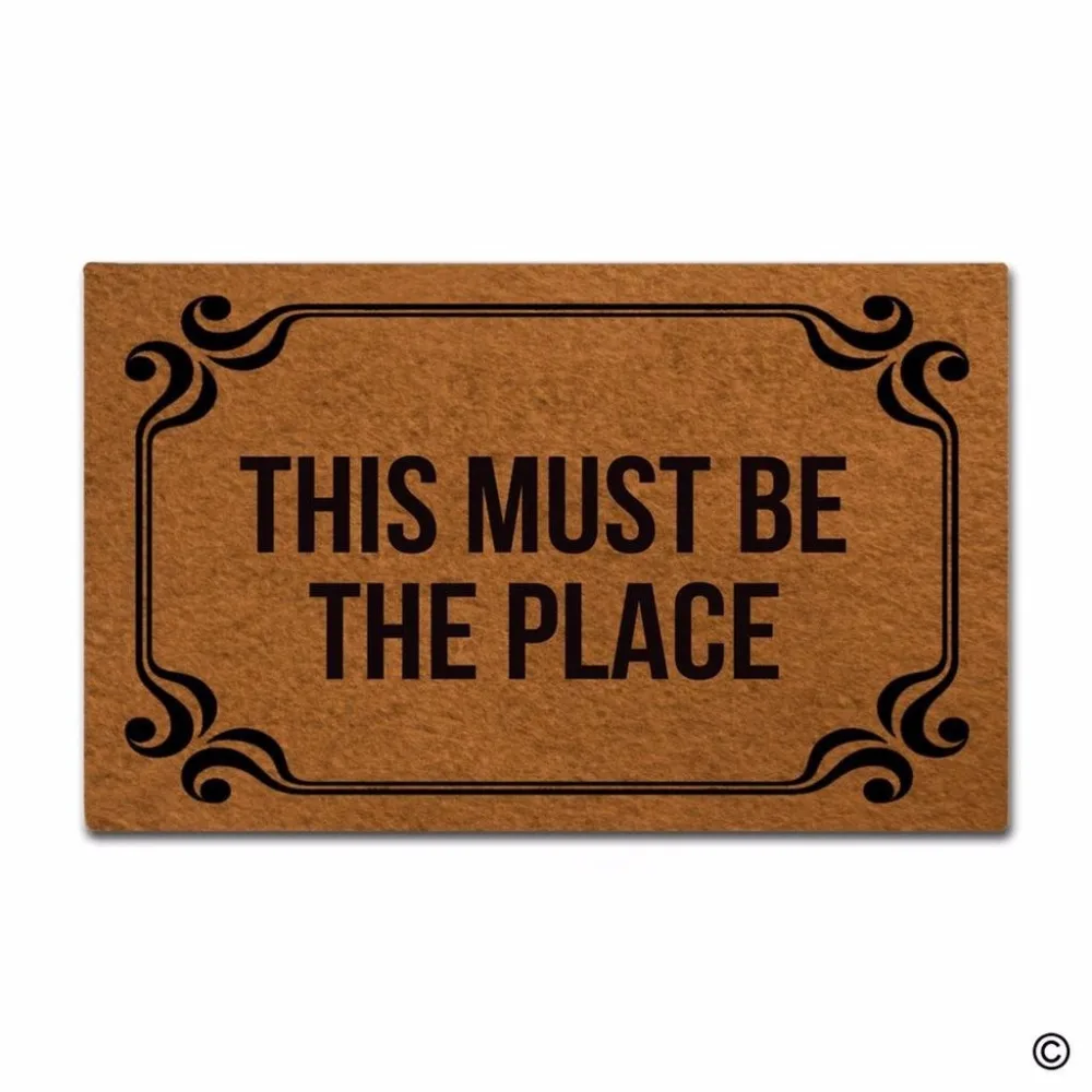 

Indoor Outdoor Entrance Mat This Must Be The Place Non-slip Doormatfor Indoor Outdoor Use 23.6x15.7 Inch