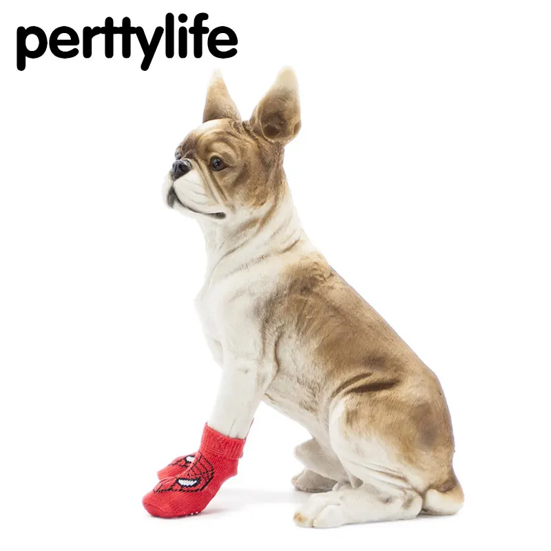 PERTYLIFE красный принт Человек паук мультфильм милые носки для щенков теплый анти
