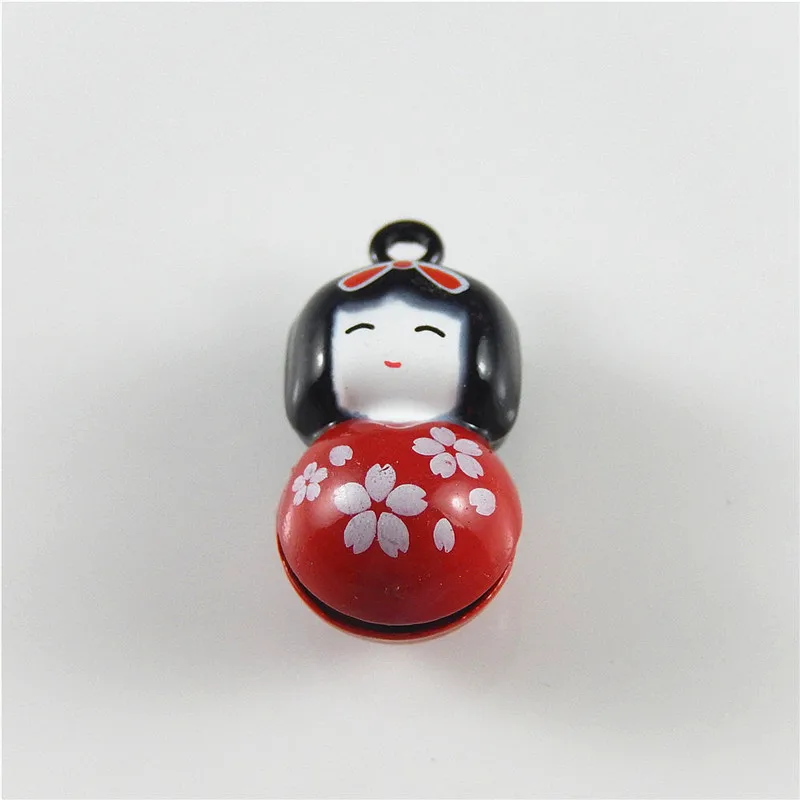 GraceAngie 5 шт. Красочные Подвески из сплава Мультяшные девушки Подвеска колокольчик