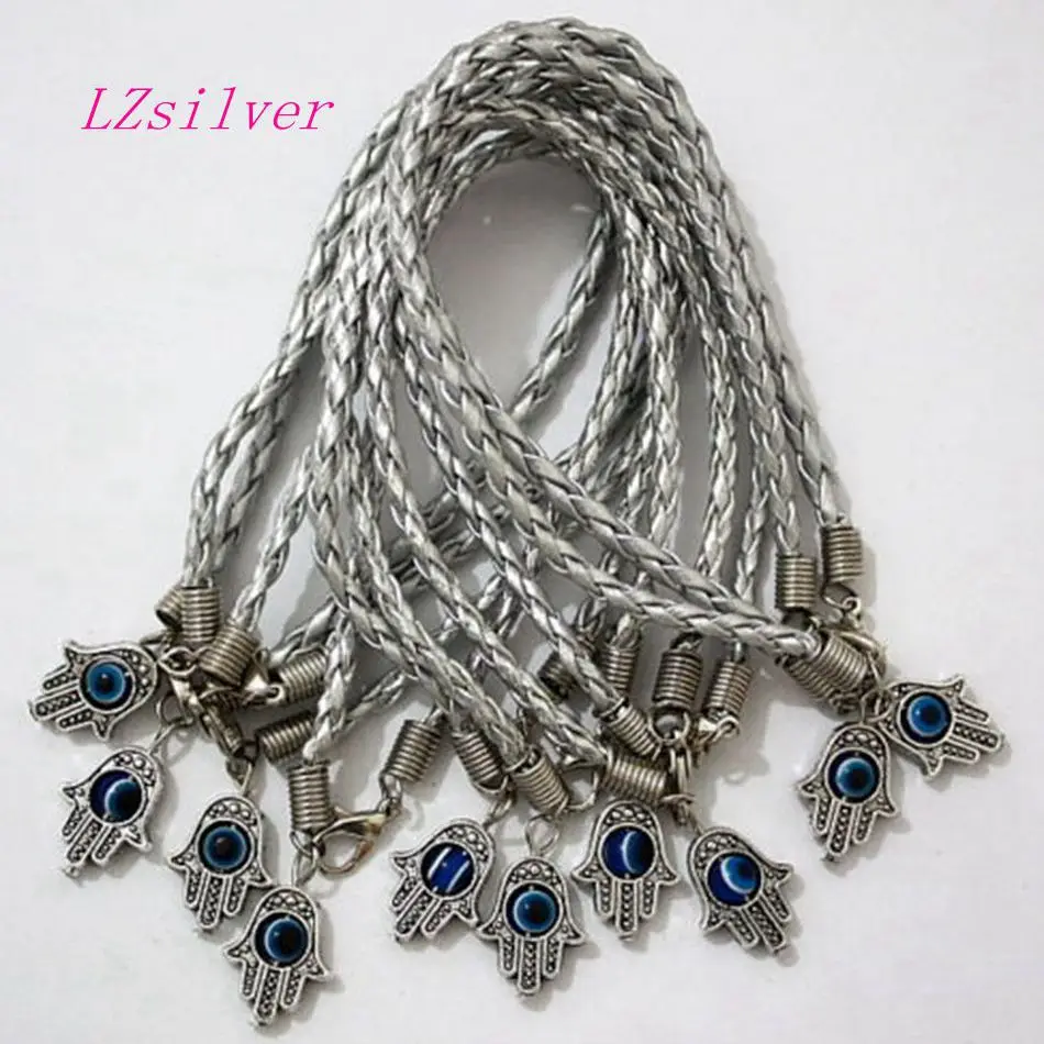 Браслет с бусинами HAMSA 50 шт./партия цвет счастливый кулон 01765|string bracelet|bracelet braceletlucky