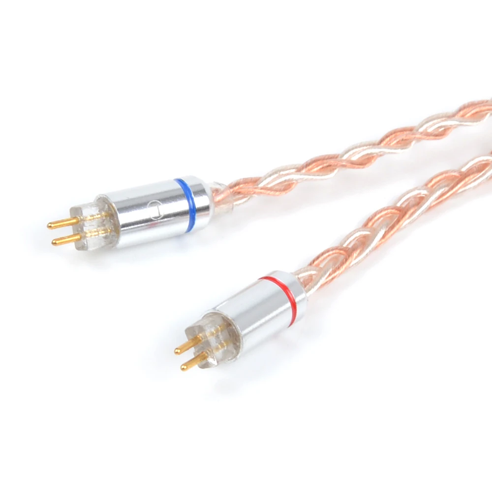 NiceHCK MMCX/2Pin разъем 3 5/2 5 мм балансный 8 серебряных сердечника с Медь смешанные